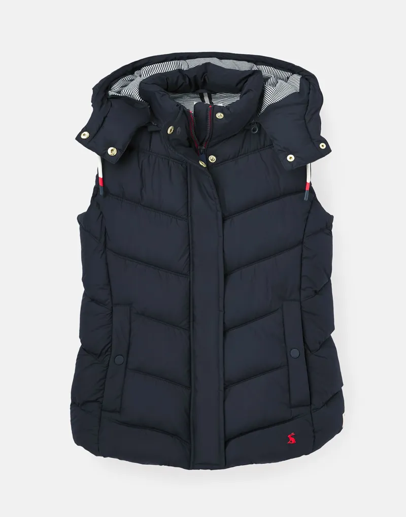 Joules Corsham Coastal Gilet With Twin Needle Baffels Navy
